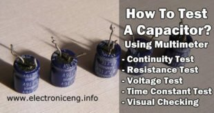 How To Test A Capacitor With Multimeter Different Methods Of Capacitor Test