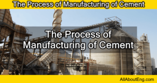 The Process of Manufacturing of Cement